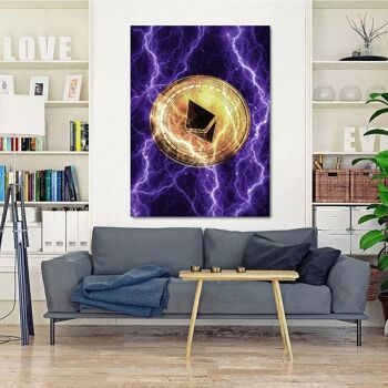 Ethereum électrifié - violet - image plexiglas 7