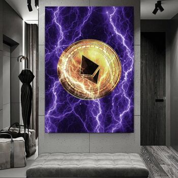 Ethereum électrifié - violet - image plexiglas 8