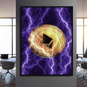 Ethereum électrifié - violet - image plexiglas 9