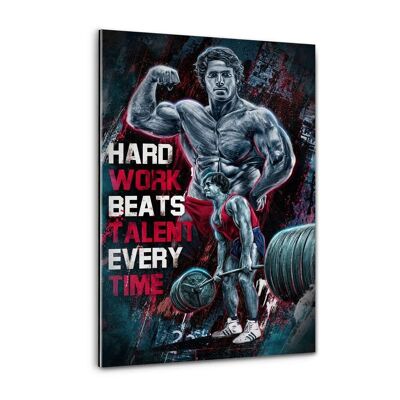 HARD WORK BEATS TALENT - Plexiglasbild