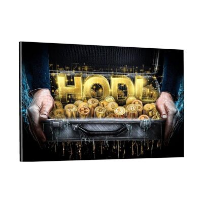 HODL - imagen de plexiglás