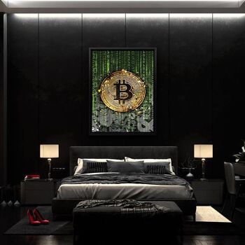 Bitcoin binaire - image en plexiglas 8