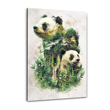 Pandas surréalistes - image en plexiglas 1