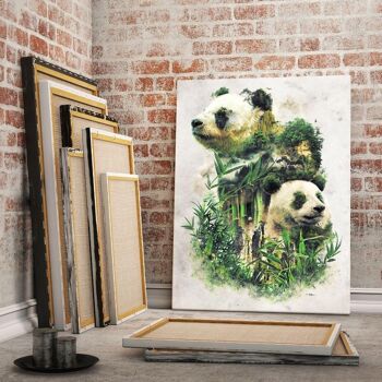 Pandas surréalistes - image en plexiglas 10
