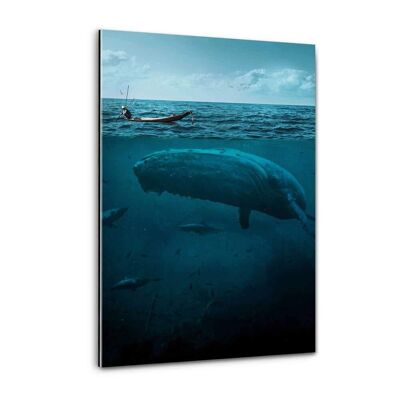 La gran ballena - imagen de plexiglás