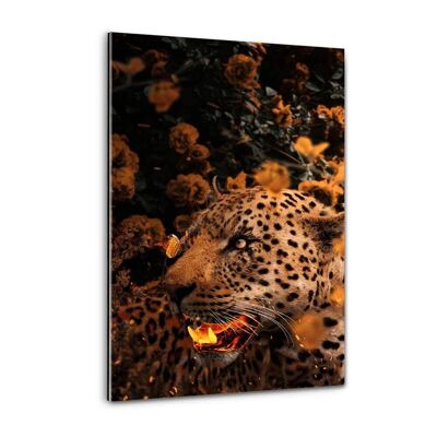 Leopardo d'oro - immagine in plexiglass