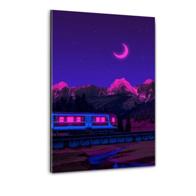 Neon Worlds 3 - Plexiglasbild