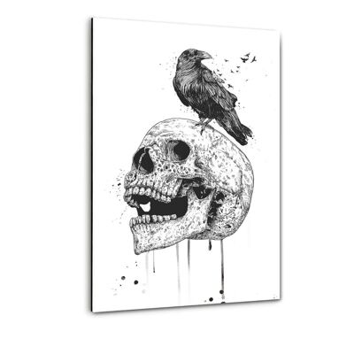 The Skull b/w - Plexiglasbild
