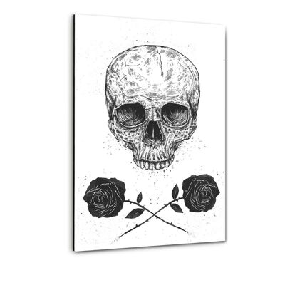 Skull N Roses - Plexiglasbild