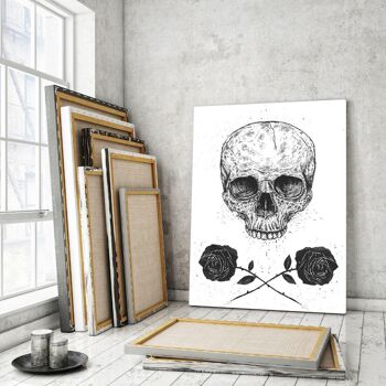 Skull N Roses - image en plexiglas 2