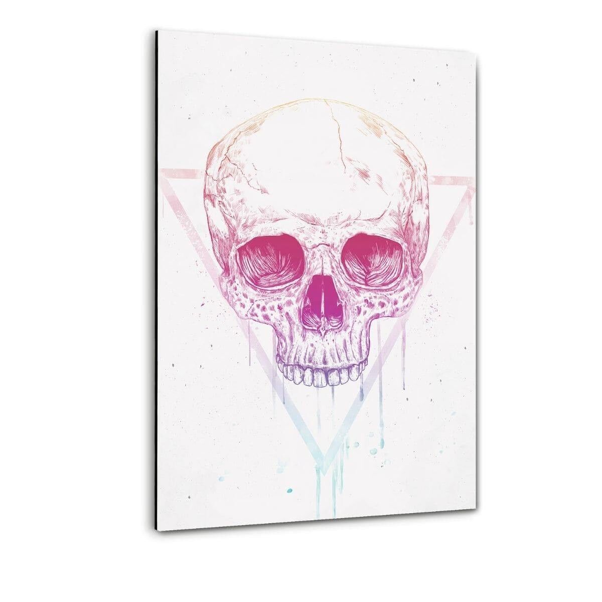 Calavera en un triángulo # 2 - impresión de plexiglás
