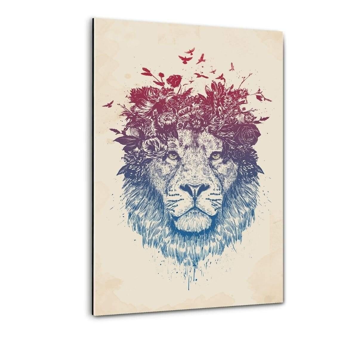 Floral Lion #2 - Plexiglasbild