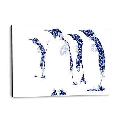 Los pingüinos - imagen de plexiglás