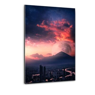 Sunset City - plexiglass image