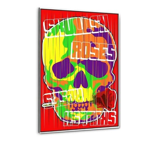 Skulls And Roses - Plexiglas