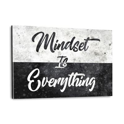 MINDSET IS EVERYTHING - Plexiglasbild