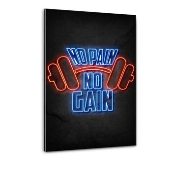 NO PAIN NO GAIN #1 - Image en plexiglas 1