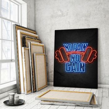 NO PAIN NO GAIN #1 - Image en plexiglas 2