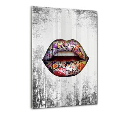 Labio: Me encanta el graffiti. - Cuadro de plexiglás