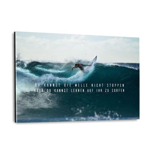 LERNE ZU SURFEN - Plexiglasbild