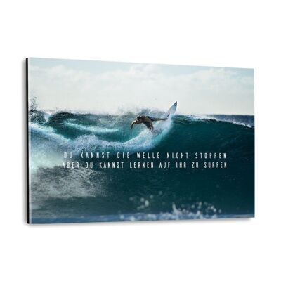 APPRENDRE A SURFER - Tableau Plexiglas