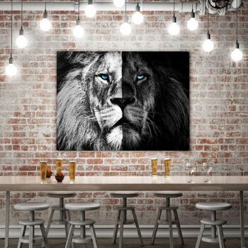 Lion n/b - image en plexiglas 4