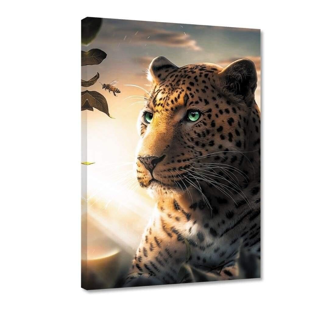 Il leopardo e l'ape - immagine in plexiglass