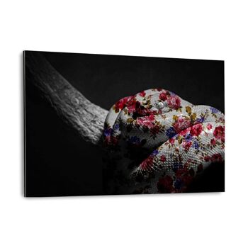 Serpent fleuri - Tableau plexiglas 5