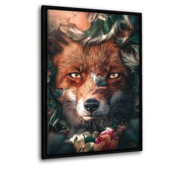 Renard floral - tableau en plexiglas 6