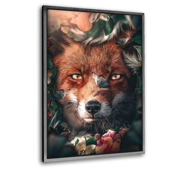 Renard floral - tableau en plexiglas 7