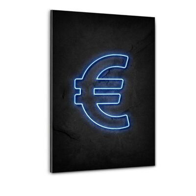 Euro - neon - Plexiglasbild