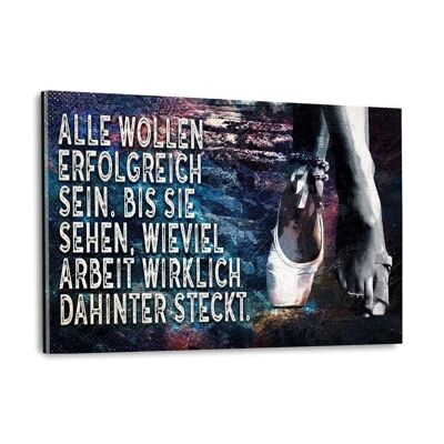 Der Preis des Erfolgs - Plexiglasbild