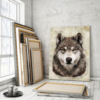 Le loup - Tableau plexiglas 2