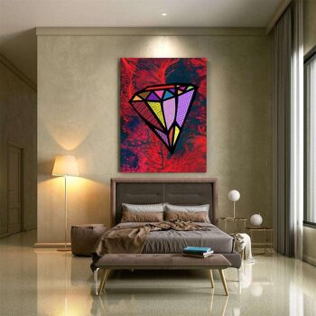 LE DIAMANT - image en plexiglas 3