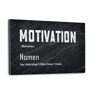 Definition der Motivation - Plexiglasbild