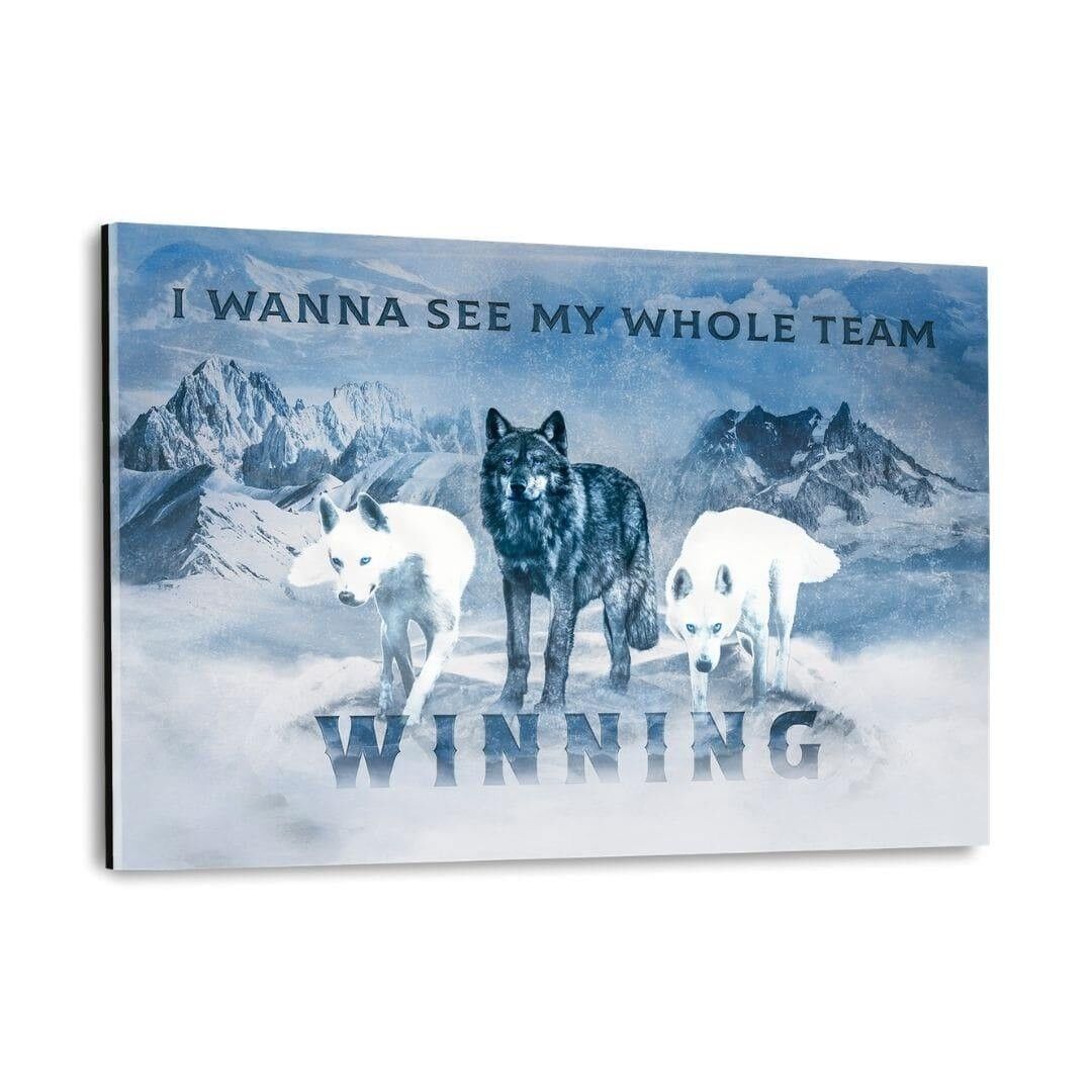 Das Wolfsrudel - Plexiglasbild