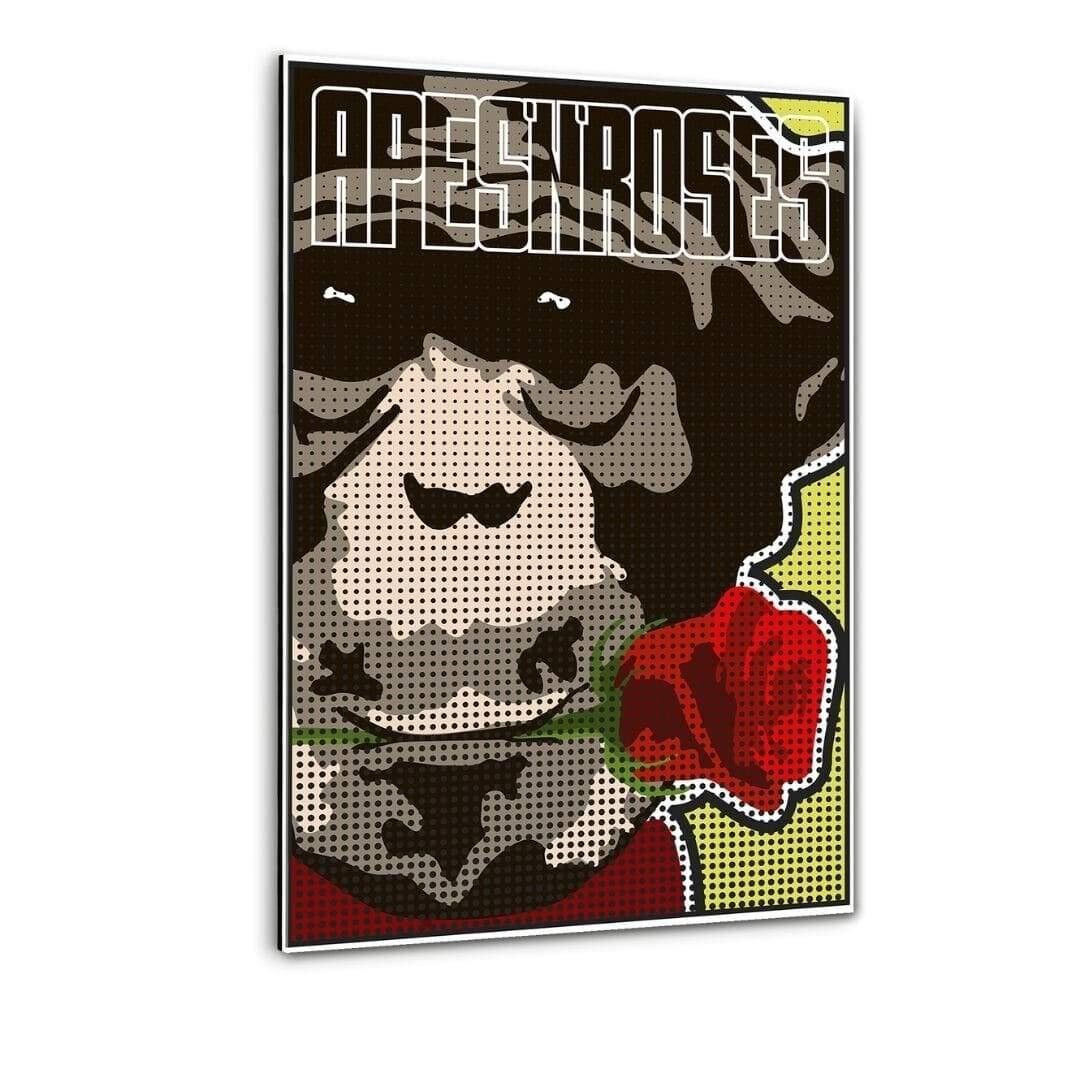 Apes And Roses #2 - Plexiglasbild