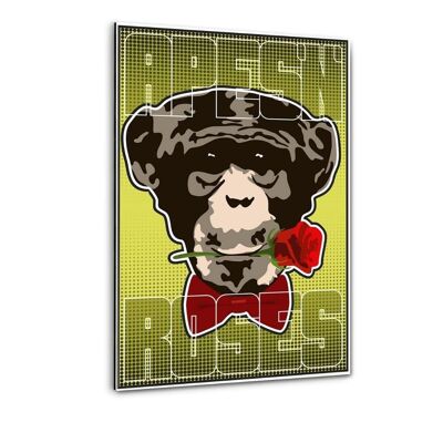 Apes And Roses #1 - Plexiglasbild