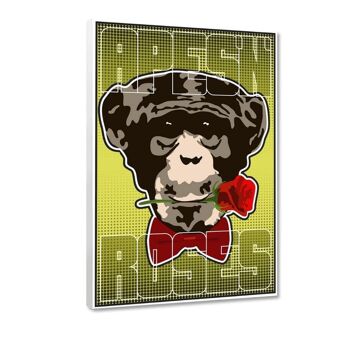 Singes et roses #1 - impression sur plexiglas 4