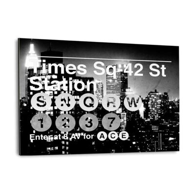 Subway City Art - Station Time Sq 42 - Image Alu-Dibond