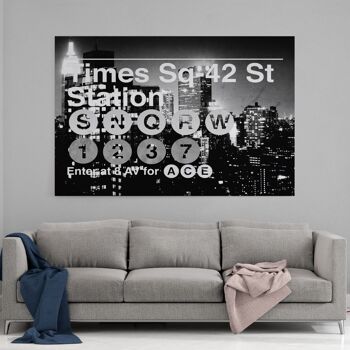 Subway City Art - Station Time Sq 42 - Image Alu-Dibond 2