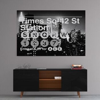Subway City Art - Station Time Sq 42 - Image Alu-Dibond 3
