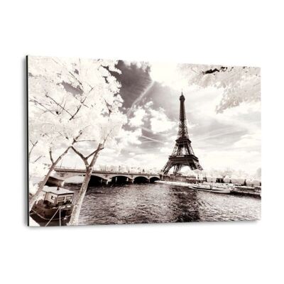 Paris Winter White - Seine - Alu-Dibond image