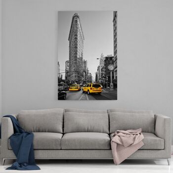 New York - Flatiron Building Taxis - Image Alu-Dibond 3