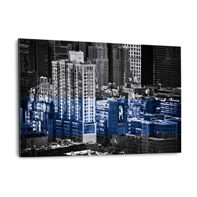 Ciudad de Nueva York - Línea azul - imagen Alu-Dibond