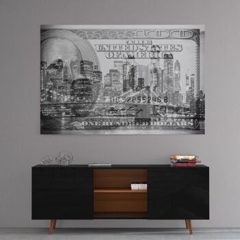 Manhattan Dollars - By Night - Image Alu-Dibond 2