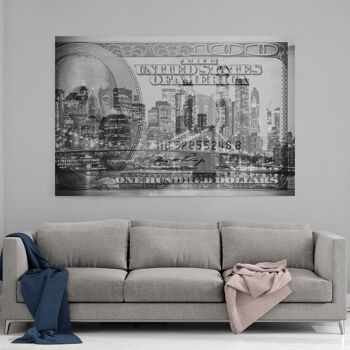 Manhattan Dollars - By Night - Image Alu-Dibond 3