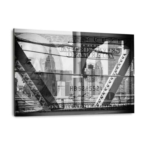 Manhattan Dollars - Between the Steel - Alu-Dibond Bild