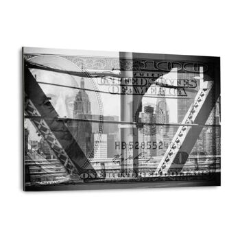 Manhattan Dollars - Entre l'acier - Image Alu-Dibond 1