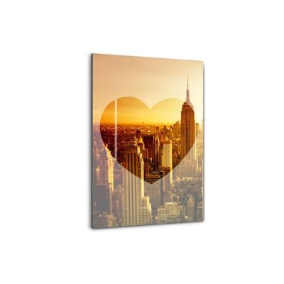 Love New York - Empire Sunset - Alu-Dibond Bild
